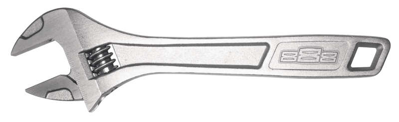 SP TOOLS 888 ADJUSTABLE WRENCH - CHROME INDIVIDUAL, SIZE: 375MM
