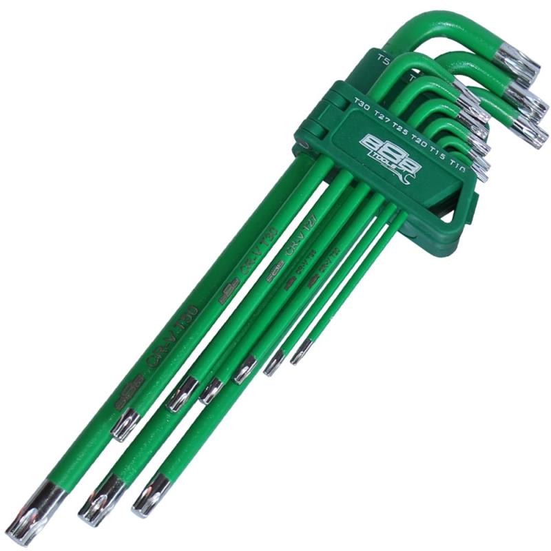 SP TOOLS 888 KEY SET - LONG SERIES - TORX (GREEN) - 9PC