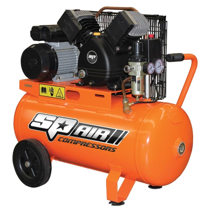 SP TOOLS AIR COMPRESSOR - V-TWIN CAST IRON PORTABLE - 2.2HP