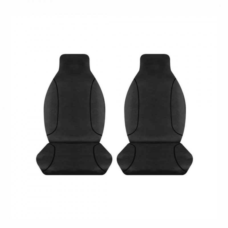 Black Canvas Front Seat Cover Pair Hilux 2015 - Current