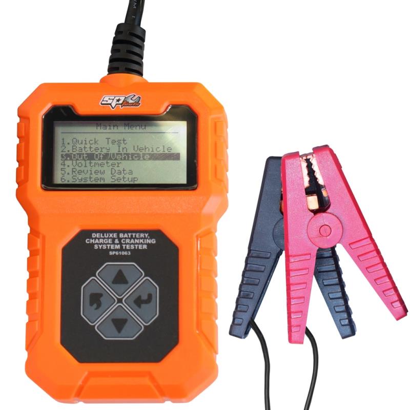 SP TOOLS BATTERY, CHARGE & CRANKING SYSTEM TESTER - DELUXE