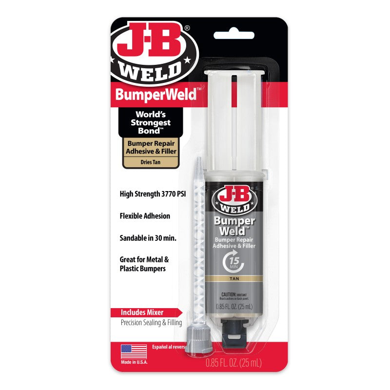 JB Weld Bumper Weld Tan Repair Adhesive & Filler 25ML