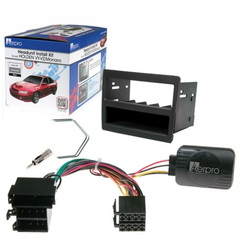 Aerpro Complete Install Kit | Fp9046k Single Din Black Holden Commodore Vy/Vz