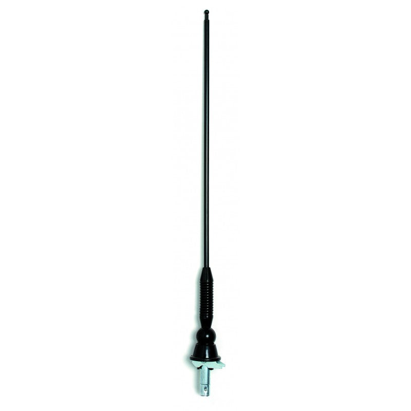 Aerpro 3 Section Spring Ball Base Cowl Mount Adjustable Black Aerial