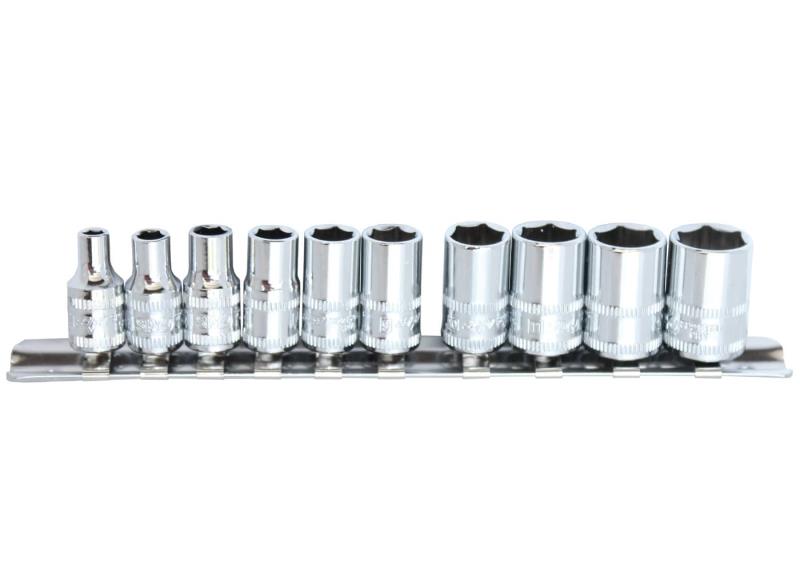 SP TOOLS 1/4"DR SOCKET RAIL SET - 6PT METRIC - 10PC