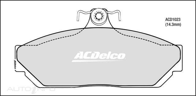 ACDelco Front Brake Pads - Holden Kingswood, Monaro, Premier