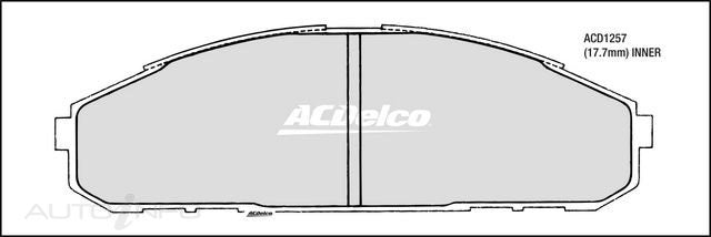 ACDelco Front Brake Pads - Nissan Patrol, Safari Y60