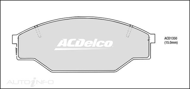 ACDelco Front Brake Pads - Toyota Hilux 1997-2005
