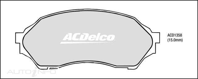 ACDelco Front Brake Pads - Ford Laser / Mazda 323 1994-2002