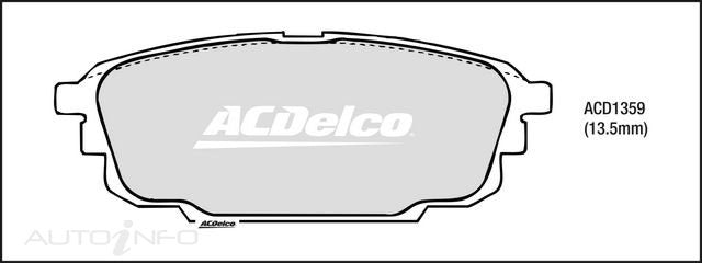 ACDelco Rear Brake Pads - Ford Laser / Mazda 323, 626 1998-2003