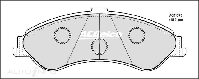 ACDelco Front Brake Pads - Ford Fairlane, Falcon 2000-2003