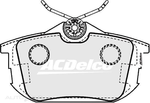 ACDelco Rear Brake Pads - Mitsubishi Colt / Volvo S40