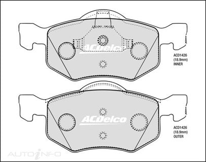 ACDelco Front Brake Pads - Ford Escape / Mazda Tribute 2001-2008