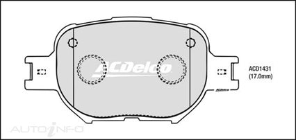 ACDelco Front Brake Pads - Toyota Corolla 1999-2007