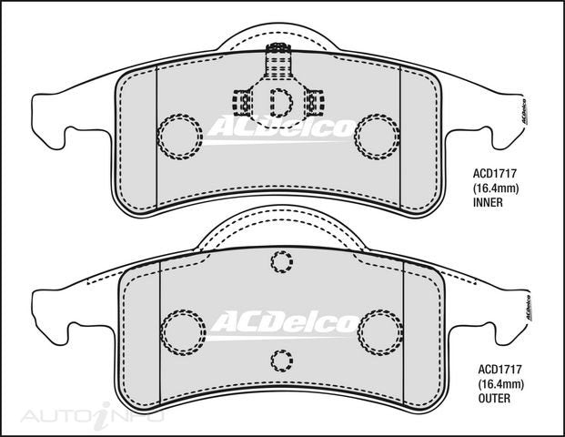 ACDelco Rear Brake Pads - Jeep Grand Cherokee 1999-2005
