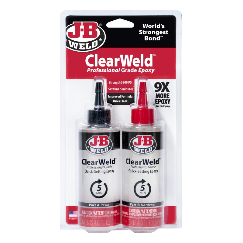 JB Weld Clearweld Professional Size 8 OZ