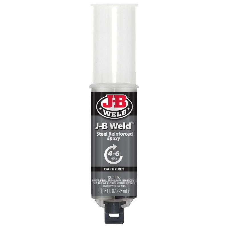 JB Weld Coldweld Dark Grey steel Reinforced Epoxy Syringe 25ML