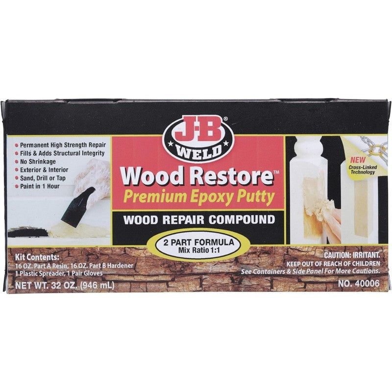 JB Weld Wood Restore Premium Epoxy Putty Wood Repair Compound 946ML