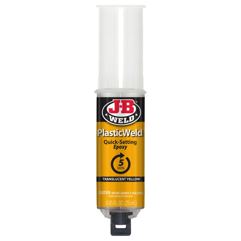 JB Weld Plasticweld Quick Setting Epoxy Syringe 25ML