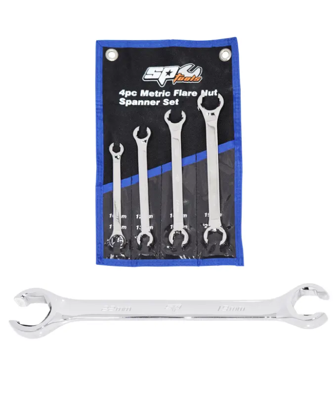 SP Tools Flare Nut Spanner Set - Metric - 4pc