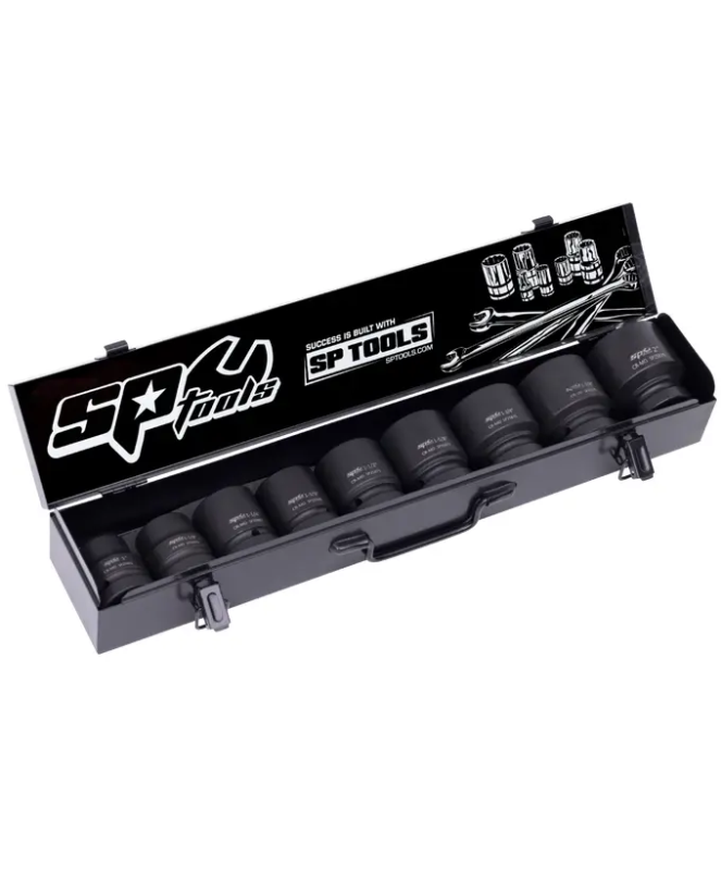 SP Tools 1"Dr Impact Socket Set - 6pt SAE - 9pc