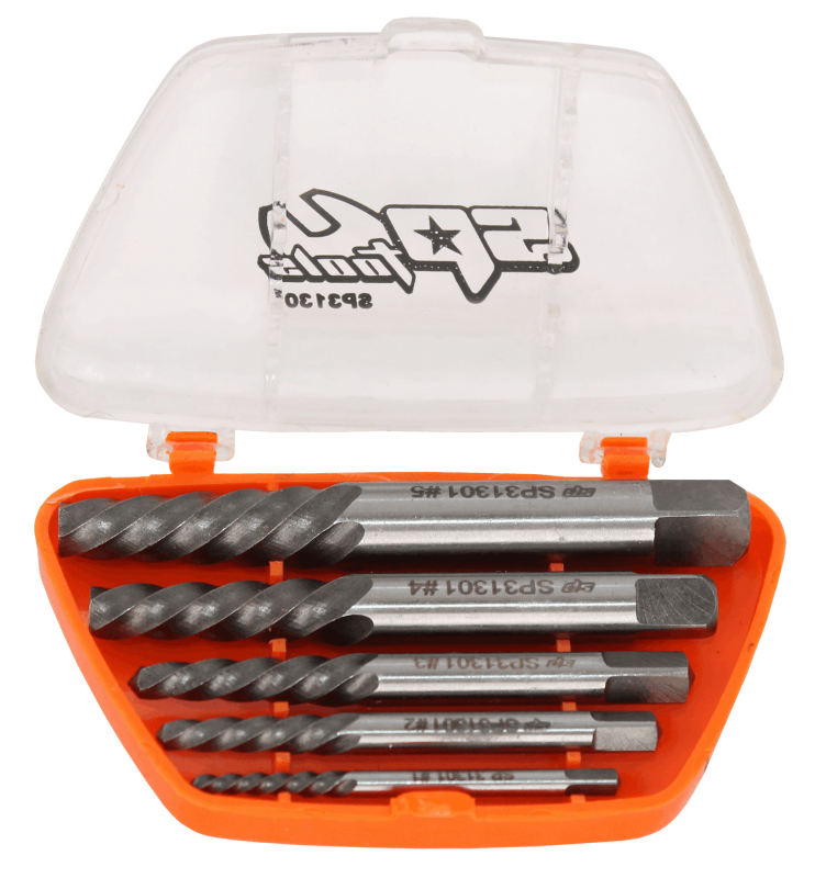 SP Tools Screw Extractor Set - Screw Type - 5pc
