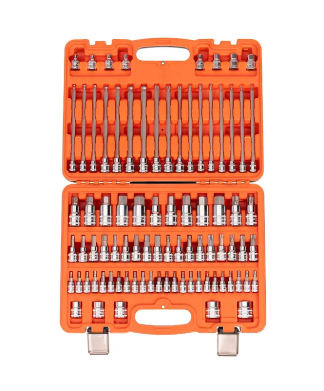 SP Tools 1/4"Dr, 3/8"Dr & 1/2"Dr Socket Bit Set - Hex & Torx - Metric/SAE - 84PC