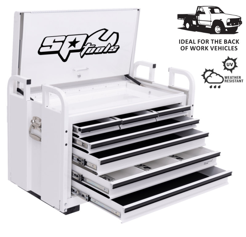 SP Tools Off Road Series Field Service Tool Box - 7 Drawer - White