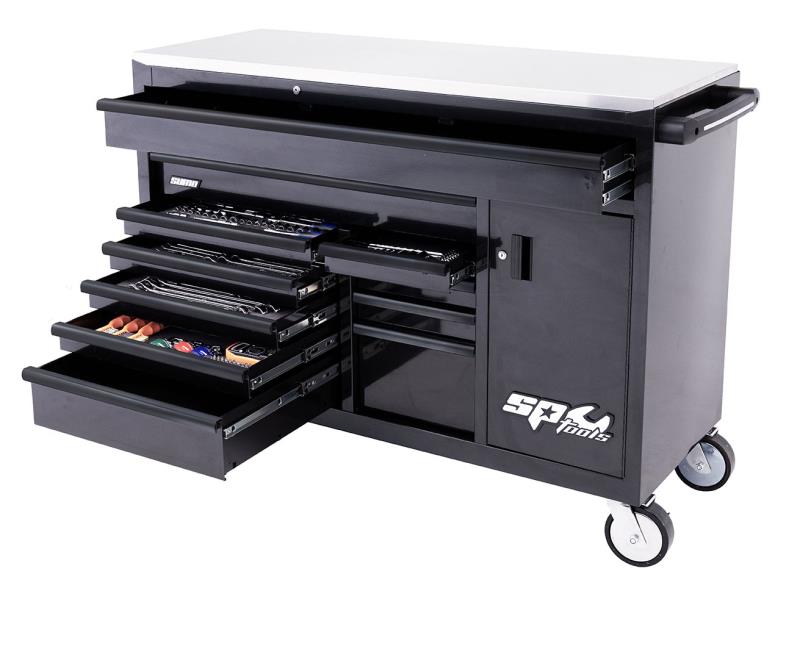 SP TOOLS SUMO SERIES WORKSHOP TOOL KIT - METRIC/SAE - 350PC -BLACK/BLACK - FOAMED (NZ KIT)