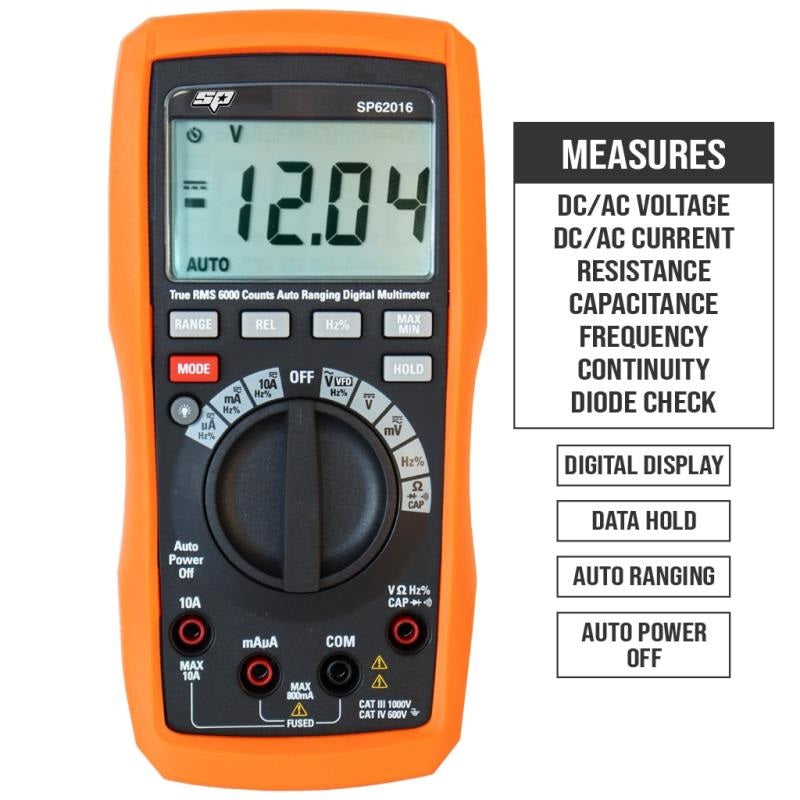 SP TOOLS DIGITAL MULTIMETER-DELUXE
