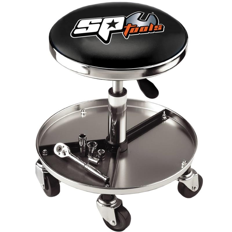 SP Tools Pneumatic Stool With Storage