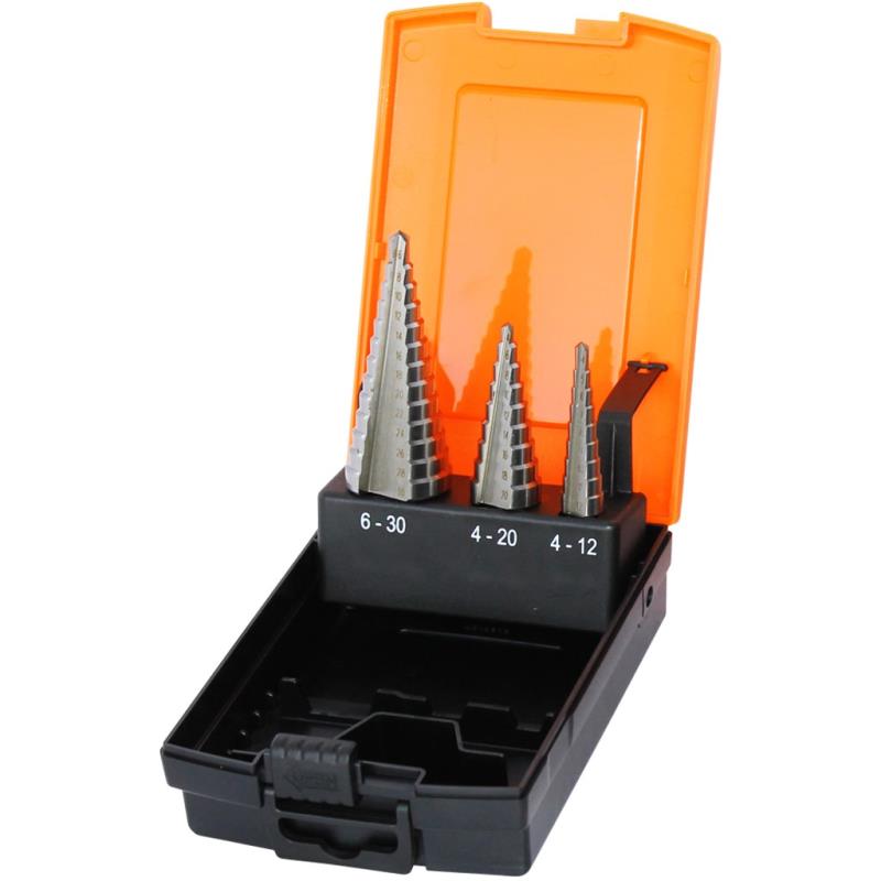 SP Tools Step Drill Bit Set - HSS Metric - 3pc