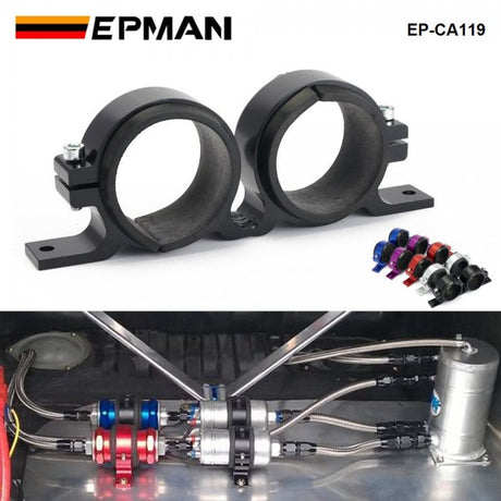 EPMAN Dual Fuel Pump Bracket - Black
