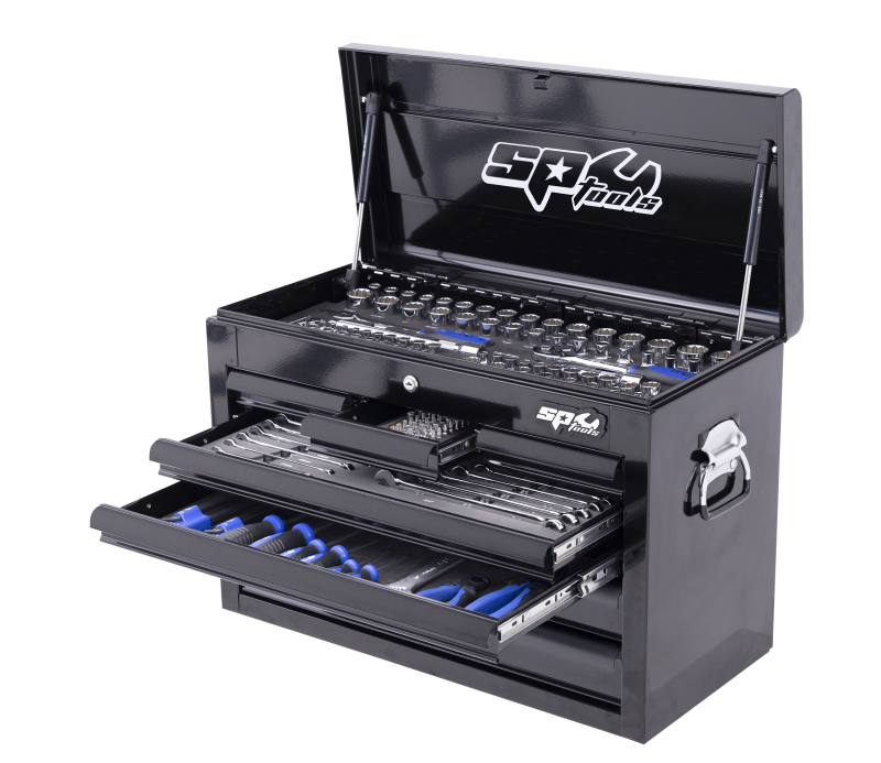 SP TOOLS CUSTOM SERIES TOOL KIT - 205PC - METRIC/SAE BLACK/BLACK
