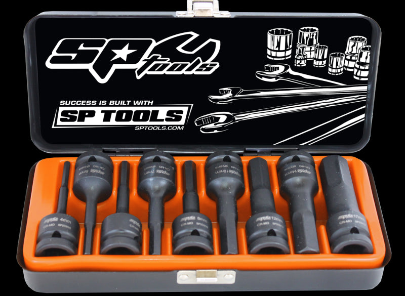 SP TOOLS 1/2"DR INHEX IMPACT SOCKET SET - SAE - 9PC