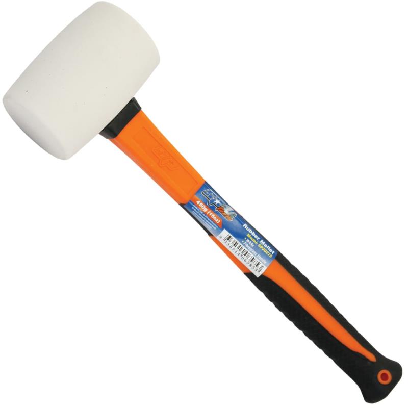 SP Tools Rubber Mallet - White, Size: 454g / 16oz / 1lbs