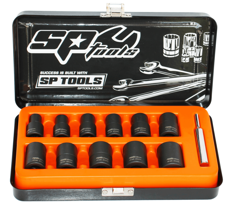 SP TOOLS 3/8"DR IMPACT TWIST SOCKET SET - METRIC - 12PC