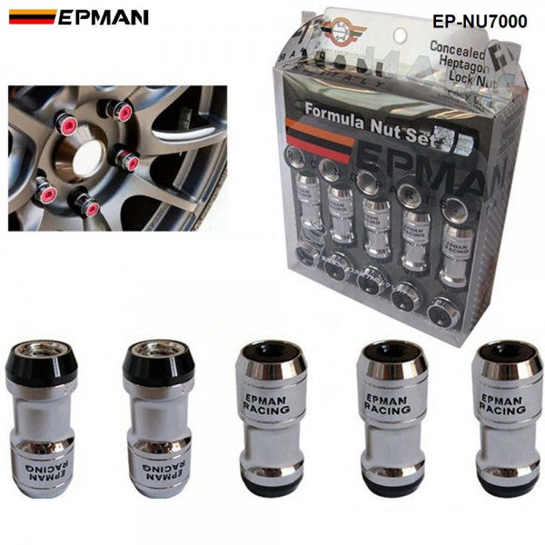 EPMAN Close End Lock Nuts M12 x 1.5 - Black