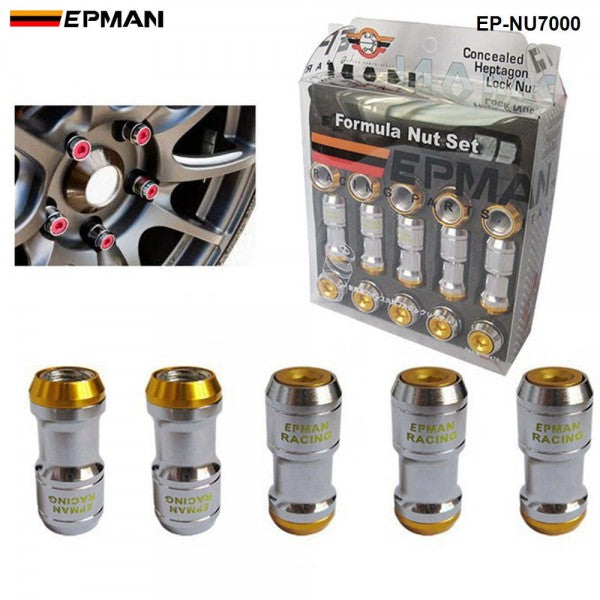 EPMAN Close End Lock Nuts M12 x 1.25 - Gold