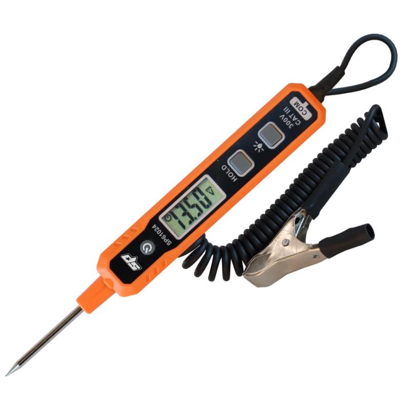 SP TOOLS CIRCUIT TESTER - VOLTS, OHMS & CONTINUITY - ATO RANGING - 0.8 TO 100 VOLTS DC