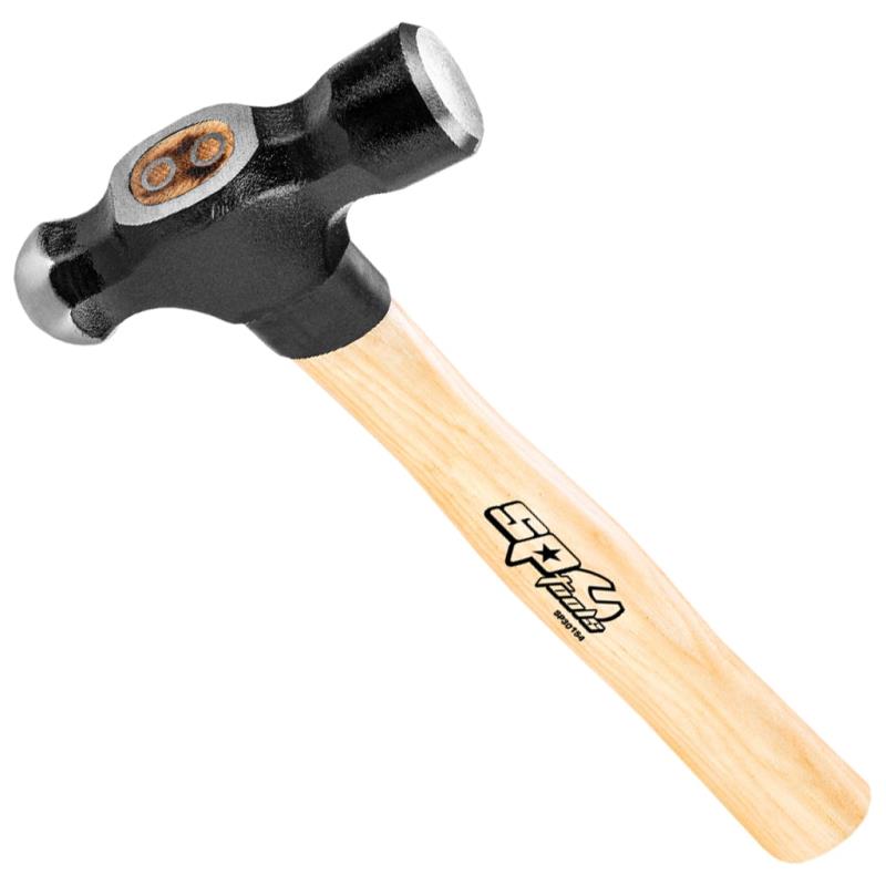 SP TOOLS BALL PEIN HAMMER - NORMALISED HEAD - HICKORY 24OZ