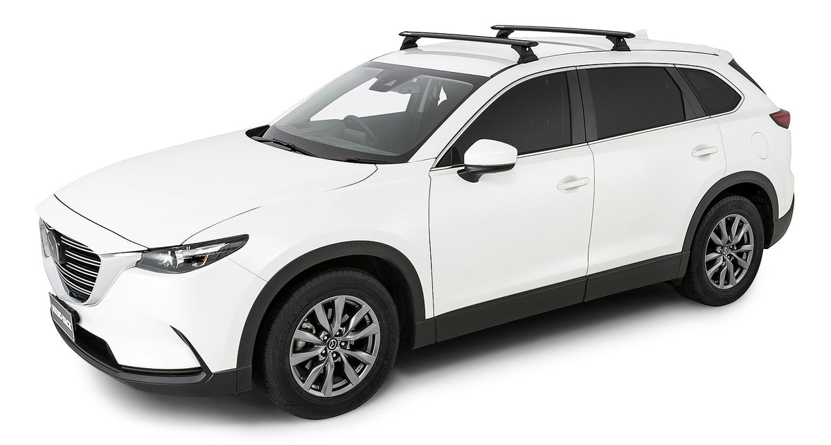 RHINO RACK VORTEX RCH BLACK 2 BAR ROOF RACKS MAZDA CX9 AUTO PARTS