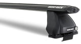 RHINO RACK VORTEX ROC25 BLACK 2 BAR ROOF RACKS - FORD RANGER/MAZDA BT50 2011 ON-