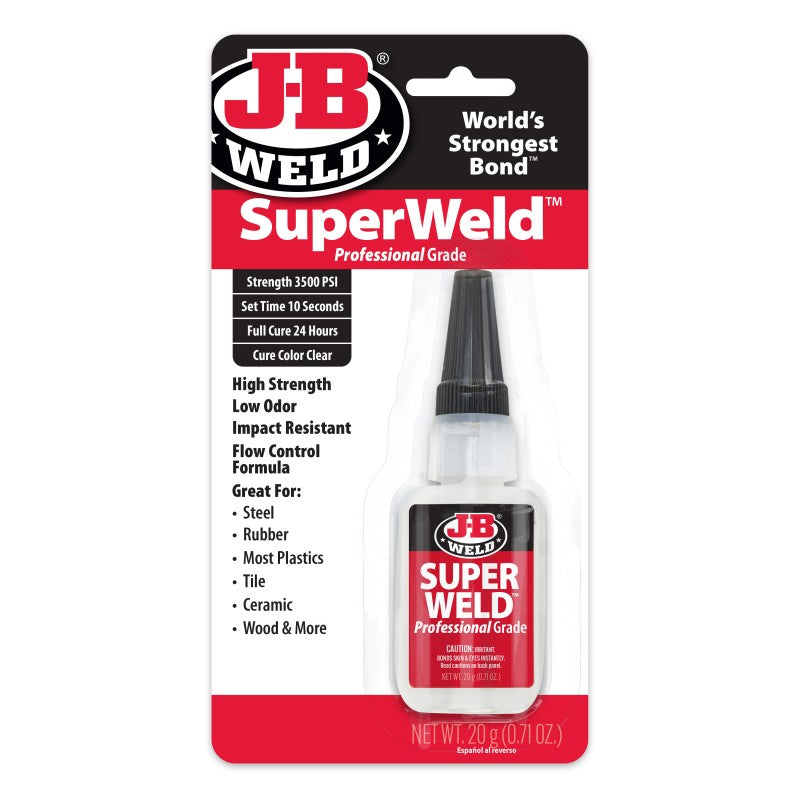 JB Weld Superweld Instant High Strength Low Odour Adhesive 20G