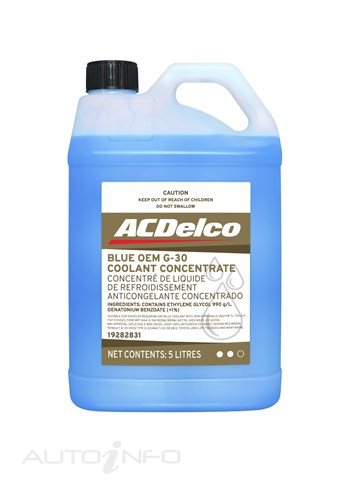 ACDelco Blue OEM G-30 Coolant 5 Litre Concentrate