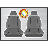 Tradies Grey Canvas Front Seats Cover Pair - Hilux SR & SR5
