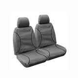 Tradies Grey Canvas Front Seat Cover Pair - Colorado Trailblazer DMAX