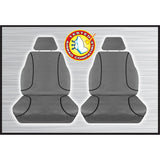 Tradies Grey Canvas Front Seat Cover Pair - Everest Ranger & BT50
