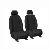Black Canvas Front Seat Cover Pair Hilux 2015 - Current