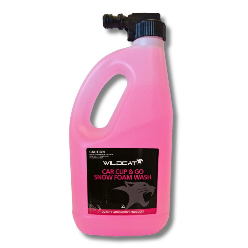 Wildcat - Car Pink Snow Foam Wash Clip & Go 2L